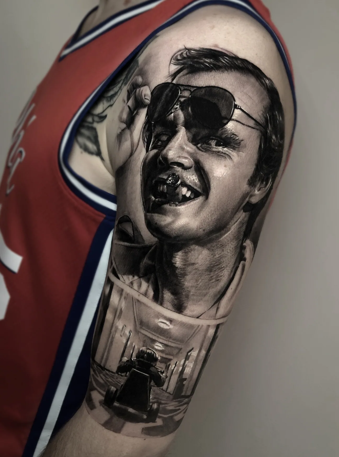 Tatouage de Michael Taguet : Black & grey portrait